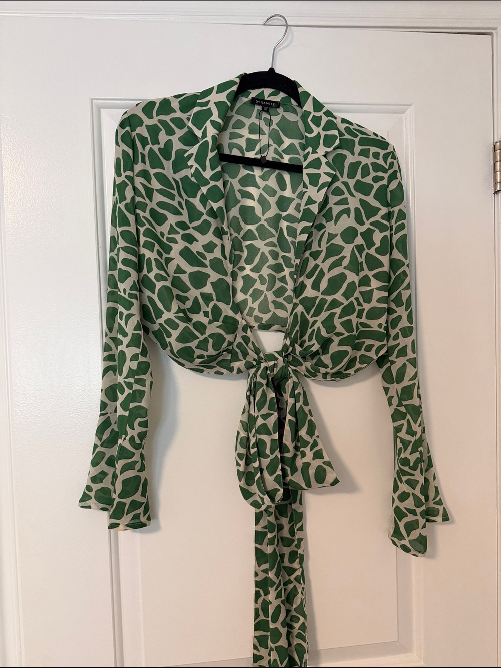 Green Patterned Top & Pants Set - Picture 7 of 10